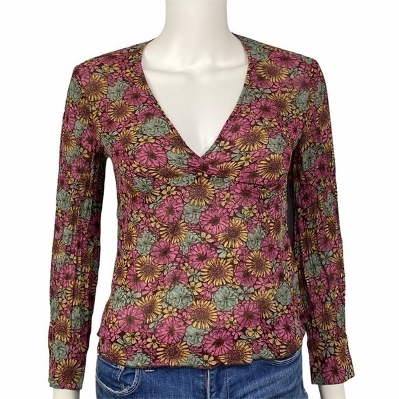 J. Jill Tops - J. Jill floral Long Sleeve Shirt Size PXS